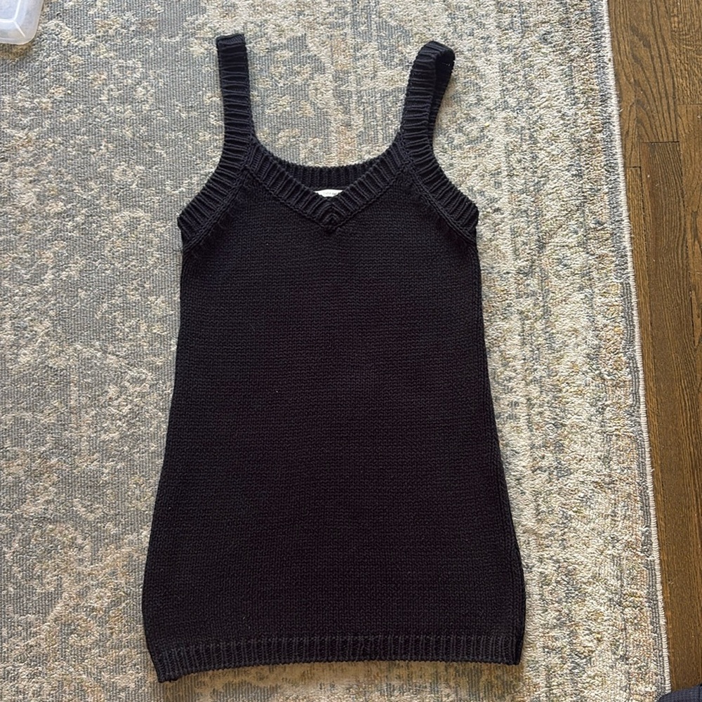 Zara black knit dress